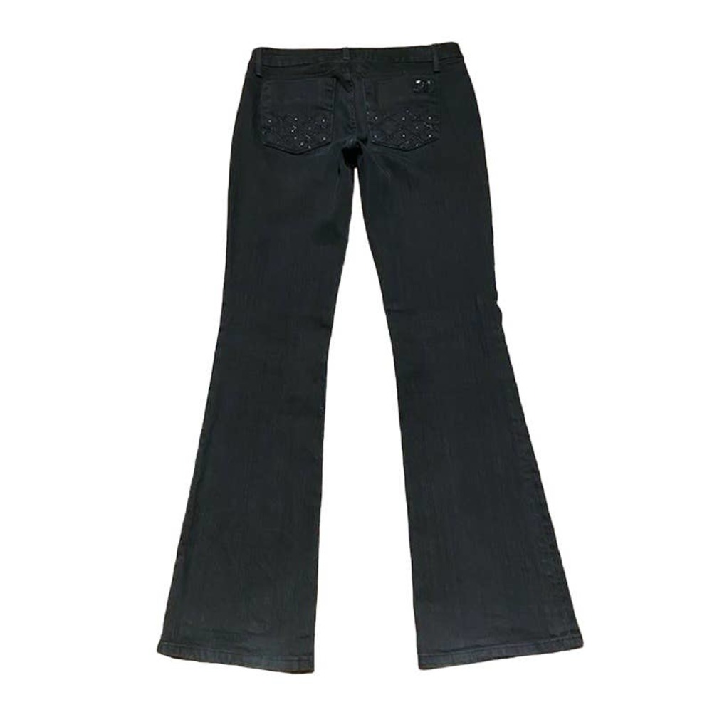 Joe's Jeans Honey Bootcut 29W Black Rhinestone Back Pockets‎ - Picture 3 of 6